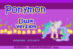 Ponymon Dusk (alpha 0.21) Title Screen